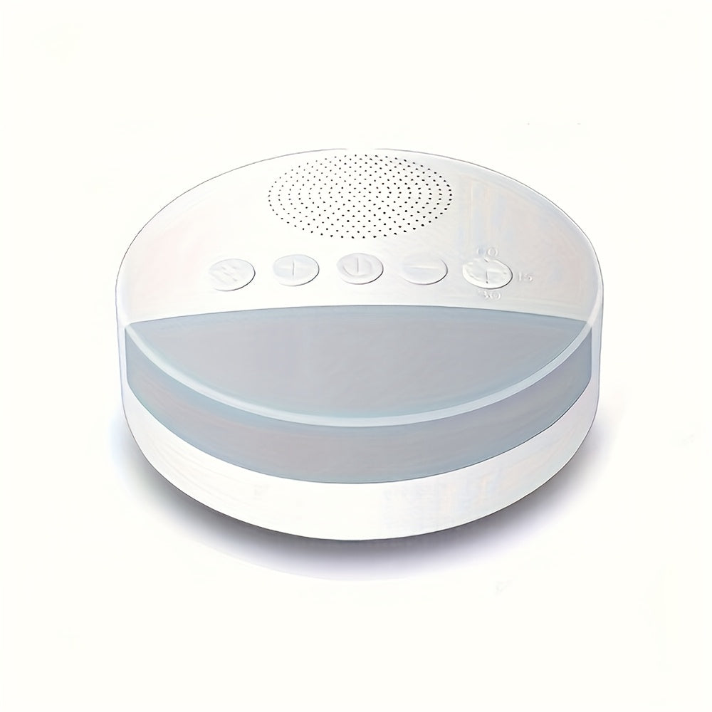 Portable White Noise Sleep Aid Machine with 9 Soothing Sounds, Memory Function & USB Charging - Ideal for All Ages